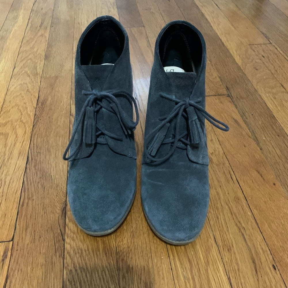 Real suede booties